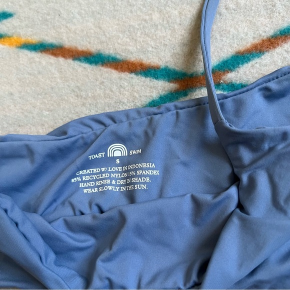 Toast one shoulder bikini top S Stone Fox Swim - Picture 3 of 3